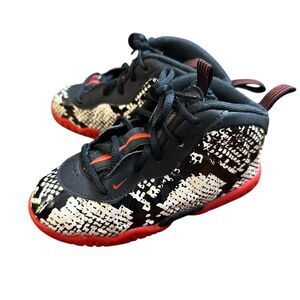 Nike Little Posite One TD 'Albino Snakeskin'  723947-104 Lit Kids 8c